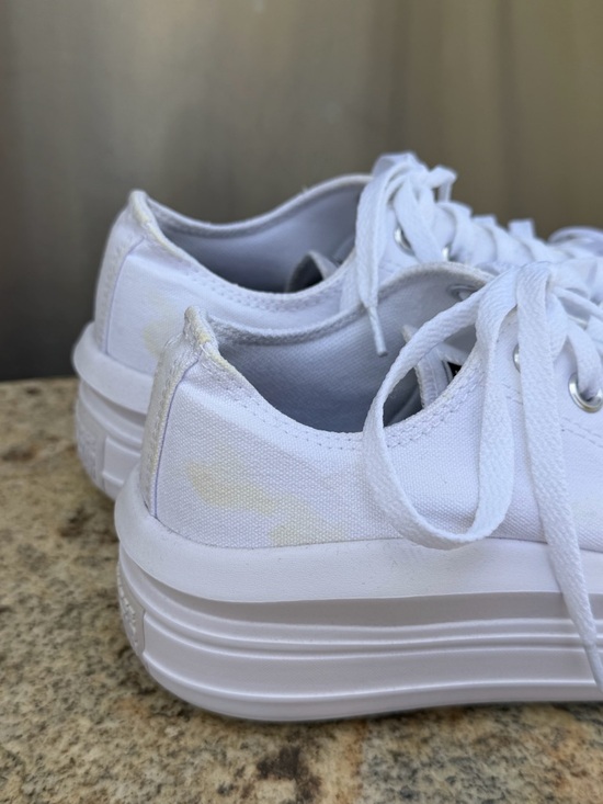 Converse Chuck Taylor All Star Move Canvas Platform Sneakers Shoes - White - Picture 3 of 16